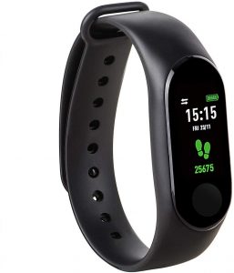Monitor de Actividad Kounga FitPro Tonic, Pulsera, Podómetro, Contador de Calorías, Pantalla a Color