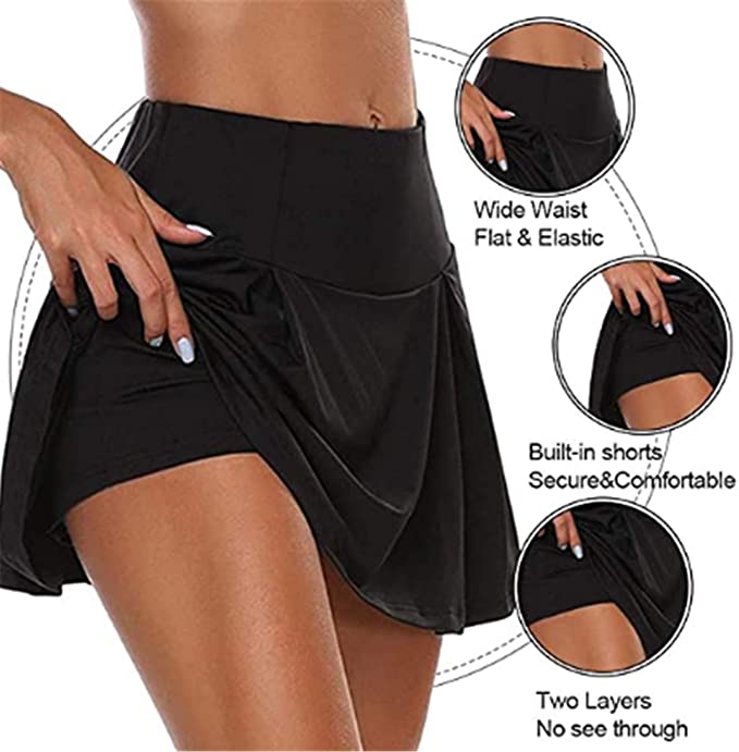 Falda Deportiva Mujer Tofox Falda Deportiva 2 en 1 Leggings - Imagen 3