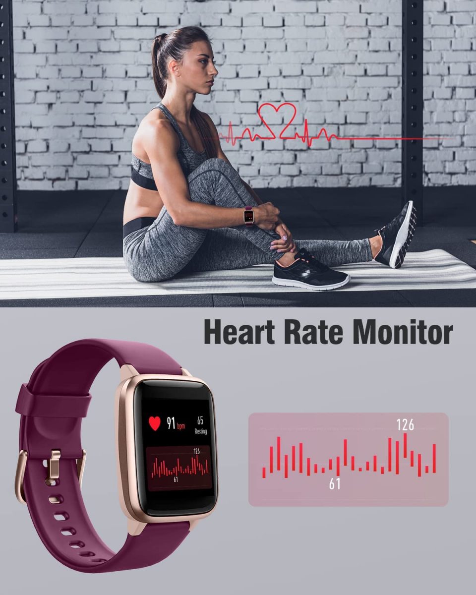 Reloj Inteligente, Smartwatch con Pulsómetro, Pulsera Actividad Inteligente - Imagen 6