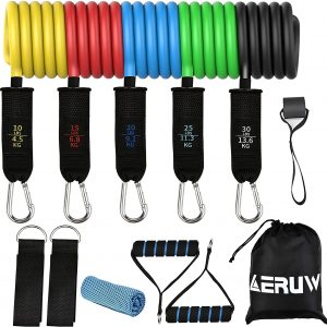 Conjunto Bandas de Resistencia de Fitness 12pcs