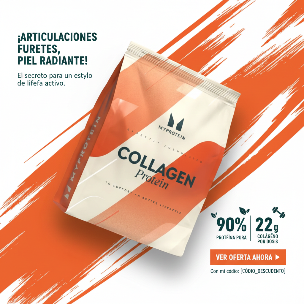 Proteína de Colágeno Myprotein hidrolizada con 22g de proteína para articulaciones y piel
