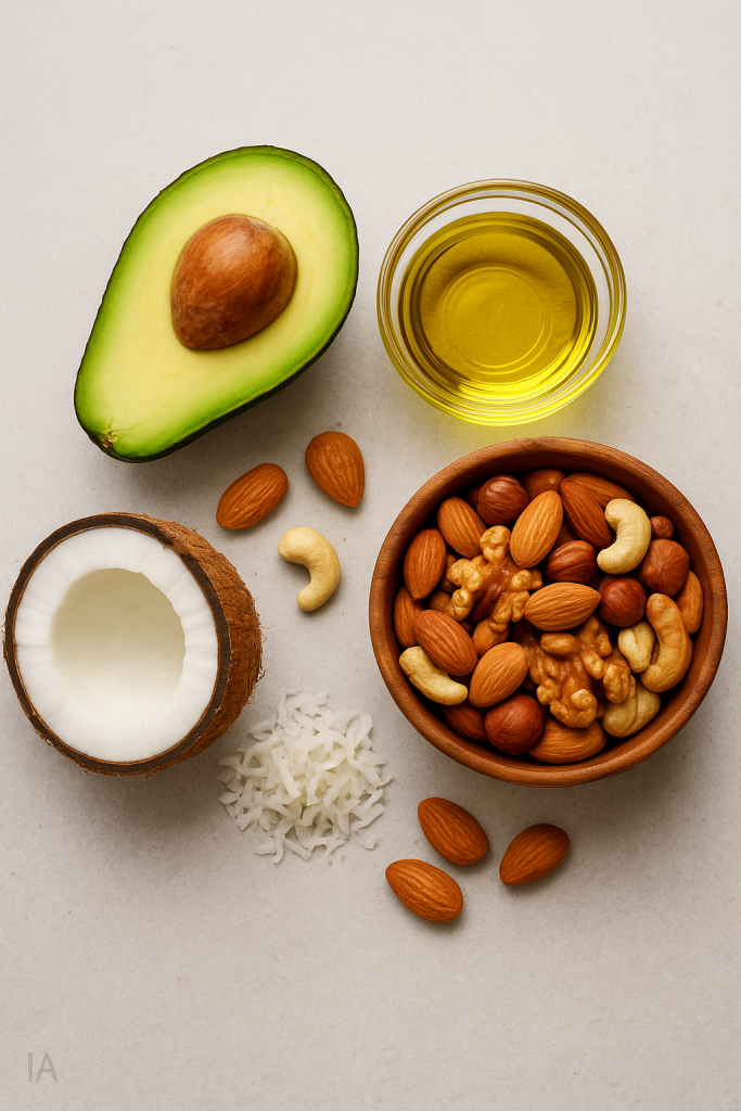 Alimentos con grasas saludables