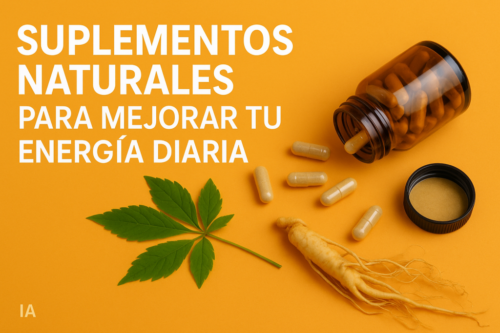 Suplementos naturales para mejorar tu energía diaria