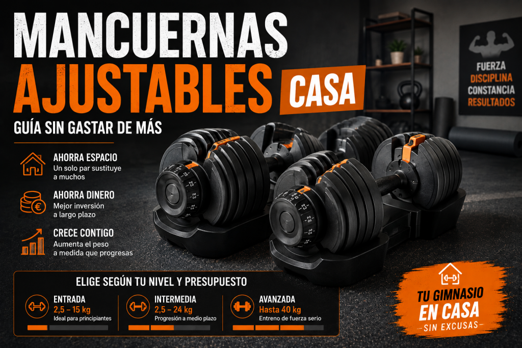 Mancuernas Ajustables Casa: Guía sin Gastar de Más