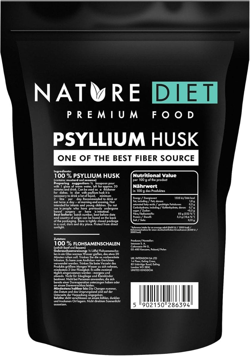 Fibra de psyllium para perder grasa sin hambre, aumenta la saciedad